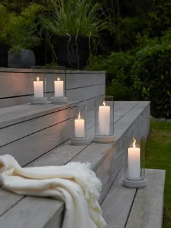 Stelton Lanterner|Udendørslamper<Hurricane Lanterne Sand, small fra