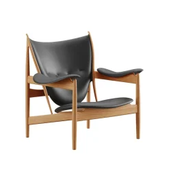 House of Finn Juhl Lænestole<Høvdingestol, eg olie af Finn Juhl