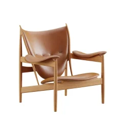 House of Finn Juhl Lænestole<Høvdingestol, eg olie af Finn Juhl