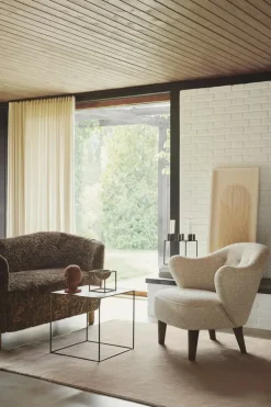 Audo Copenhagen Fodskamler|Lænestole<Ingeborg med Fodskammel, moonlight fra