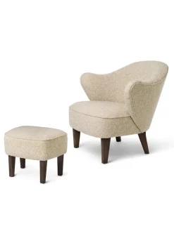 Audo Copenhagen Fodskamler|Lænestole<Ingeborg med Fodskammel, moonlight fra