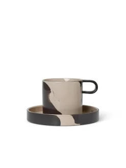 Ferm Living Service<Inlay Cup with Saucer fra