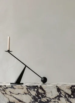 Audo Copenhagen Gaver Til Ham|Lysestager<Interconnect Candle Holder, black fra