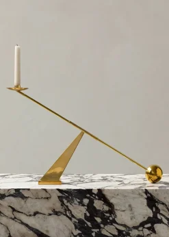 Audo Copenhagen Gaver Til Ham|Gaver Til Hende<Interconnect Candle Holder, brass fra