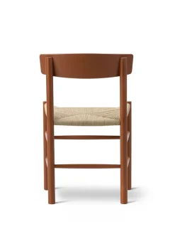 Fredericia Furniture Spisebordsstole<J39 Folkestolen, heritage red af Børge Mogensen