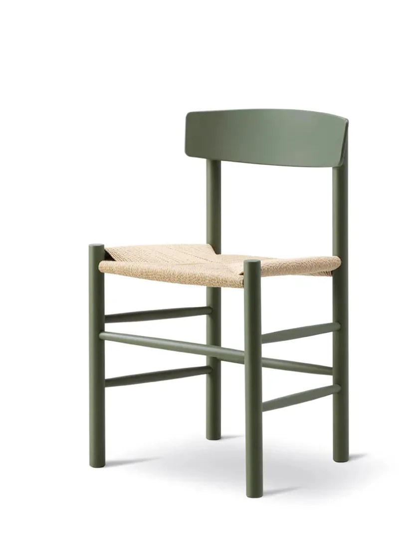 Fredericia Furniture Spisebordsstole<J39 Folkestolen, heritage red af Børge Mogensen