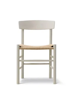 Fredericia Furniture Spisebordsstole<J39 Folkestolen, heritage red af Børge Mogensen