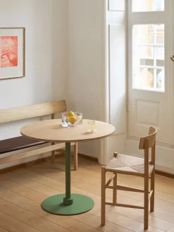 Fredericia Furniture Spisebordsstole<J39 Folkestolen, lys olieret eg af Børge Mogensen