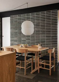 Fredericia Furniture Spisebordsstole<J39 Folkestolen Sædepolstret, Natur Canvas af Børge Mogensen