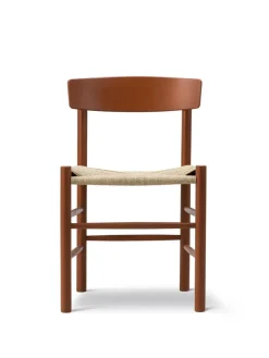 Fredericia Furniture Spisebordsstole<J39 Folkestolen, Vintage lakeret af Børge Mogensen