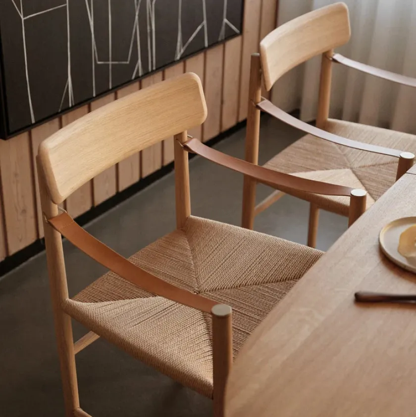 FDB Møbler Spisebordsstole<J186 Hesberg spisebordsstol, olieret eg fra