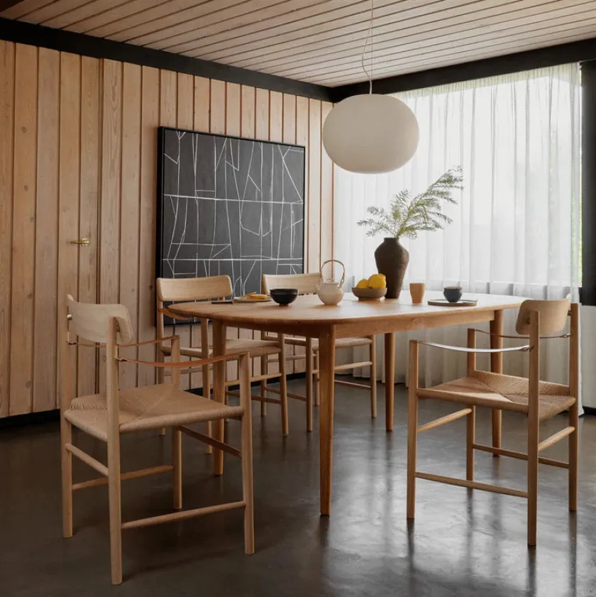 FDB Møbler Spisebordsstole<J186 Hesberg spisebordsstol, olieret eg fra