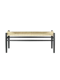 FDB Møbler Bænke<J83B Bænk, sortlakeret bøg fra