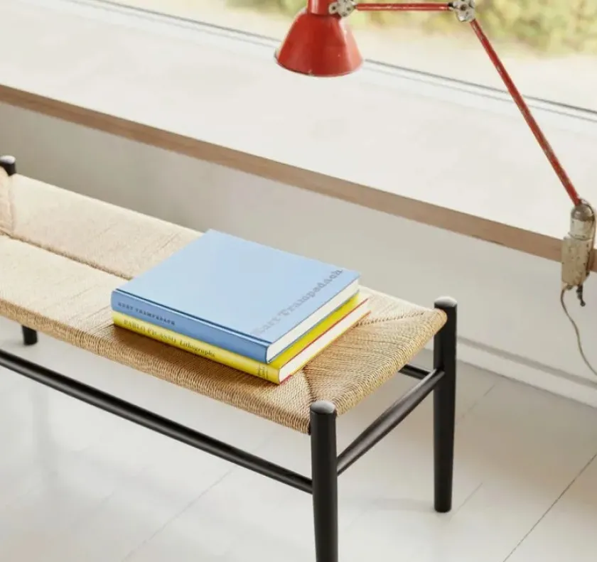 FDB Møbler Bænke<J83B Bænk, sortlakeret bøg fra