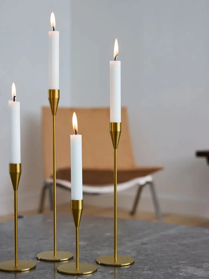 Piet Hein Lysestager<Jupiter Lysestage, messing fra