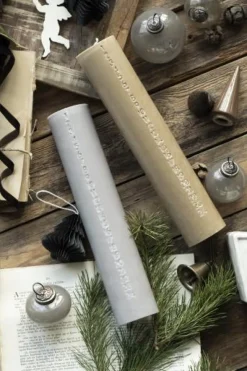 Ib Laursen Kalenderlys & Julelysestager|Adventsstager<Kalenderlys 1–24 præget tal fra