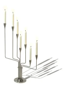 Piet Hein Lysestager<Karlsvognen Table Lysestage, mørk blå fra