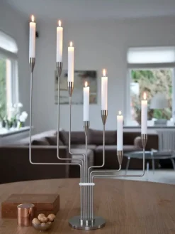 Piet Hein Lysestager<Karlsvognen Table Lysestage, rød fra