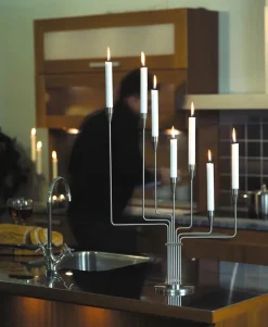 Piet Hein Lysestager<Karlsvognen Table Lysestage, rød fra