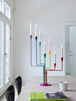 Piet Hein Lysestager<Karlsvognen Table Lysestage, lilla fra