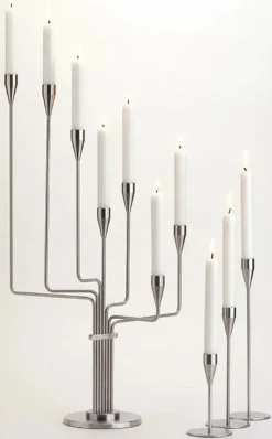 Piet Hein Lysestager<Karlsvognen Table Lysestage, lilla fra