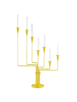 Piet Hein Lysestager<Karlsvognen Table Lysestage, gul fra