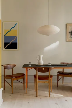 House of Finn Juhl Spisebordsstole<Karmstolen, eg olie af Finn Juhl