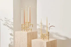 STOFF Nagel Stearinlys|Lysestager<Kertelys til Nagel Lysestage, dusty green fra