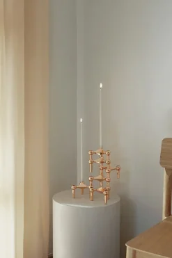 STOFF Nagel Stearinlys|Lysestager<Kertelys til Nagel Lysestage, dusty green fra