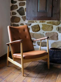 House of Finn Juhl Lænestole<Kettelhut Chair, Elegance leather af Finn Juhl