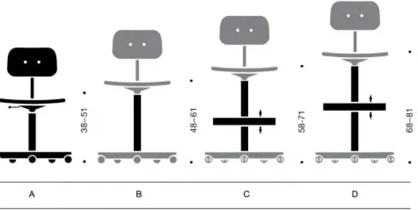 Montana Kontorstole<Kevi Air Kontorstol, sort fra