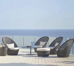 Cane-line Udendørs Loungemøbler|Havestole<Kingston Fodskammel fra