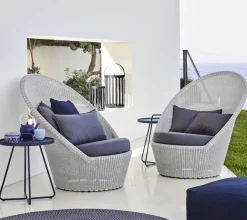 Cane-line Havestole|Udendørs Loungemøbler<Kingston Solstol med hjul fra