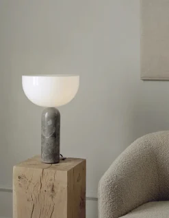 New Works Spots<Kizu Bordlampe Large, White Marble fra