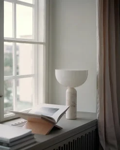 New Works Spots<Kizu Bordlampe Large, White Marble fra