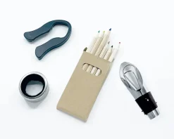 Caspari Juleborddækning<Knallerter, vinflasker, 6 stk. fra