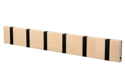 LoCa Knagerækker|Entrémøbler<KNAX knagerække med seks knager fra