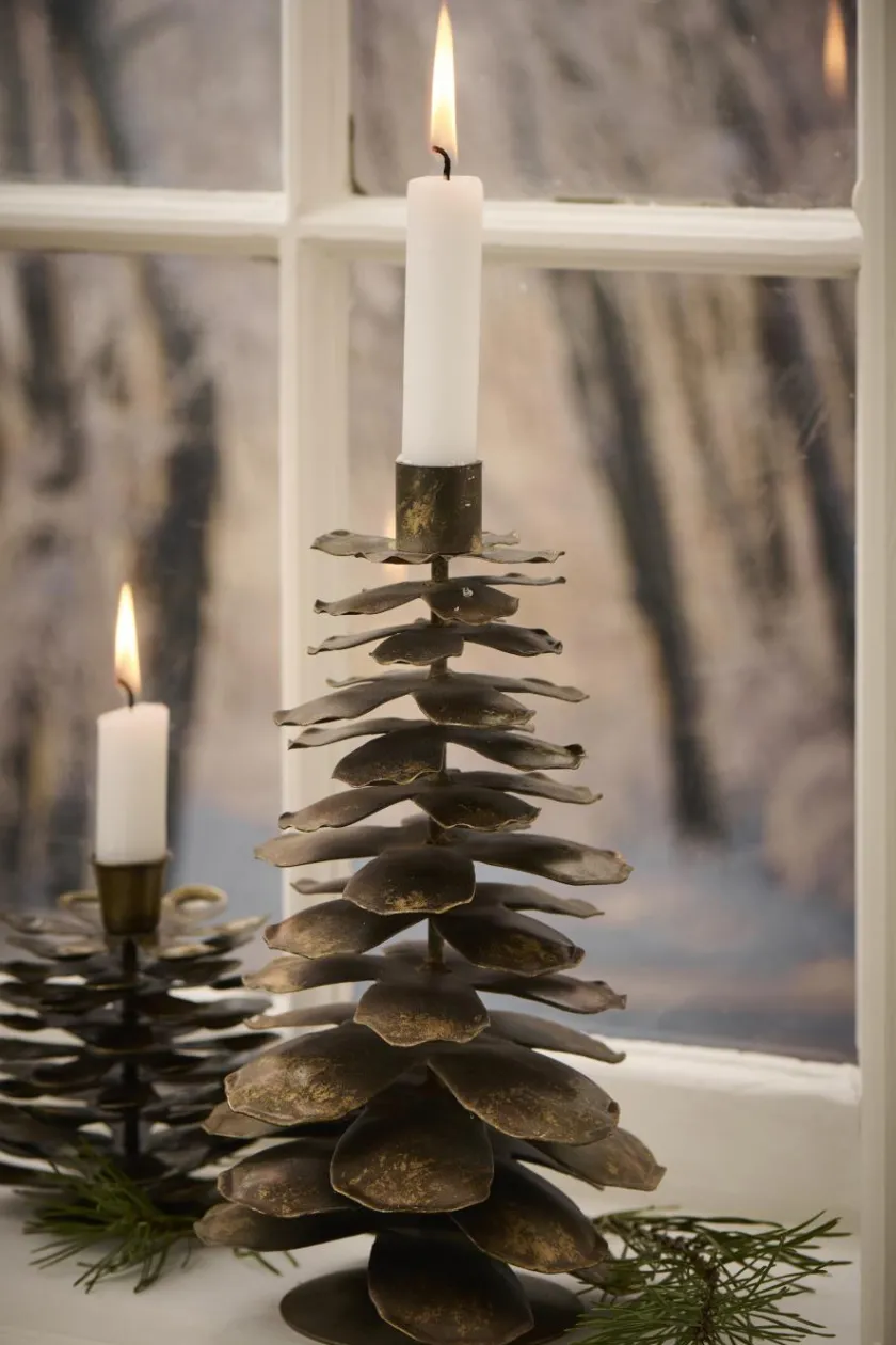 Ib Laursen Kalenderlys & Julelysestager|Adventsstager<Kogle Lysestage til 2,2 cm lys fra