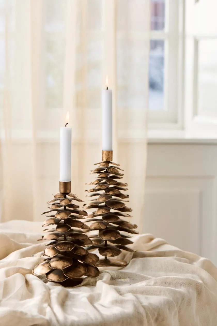 Ib Laursen Kalenderlys & Julelysestager|Adventsstager<Kogle Lysestage til 2,2 cm lys fra