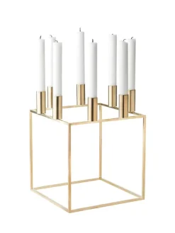 Audo Copenhagen Lysestager<Kubus 8 Lysestage, guldbelagt fra