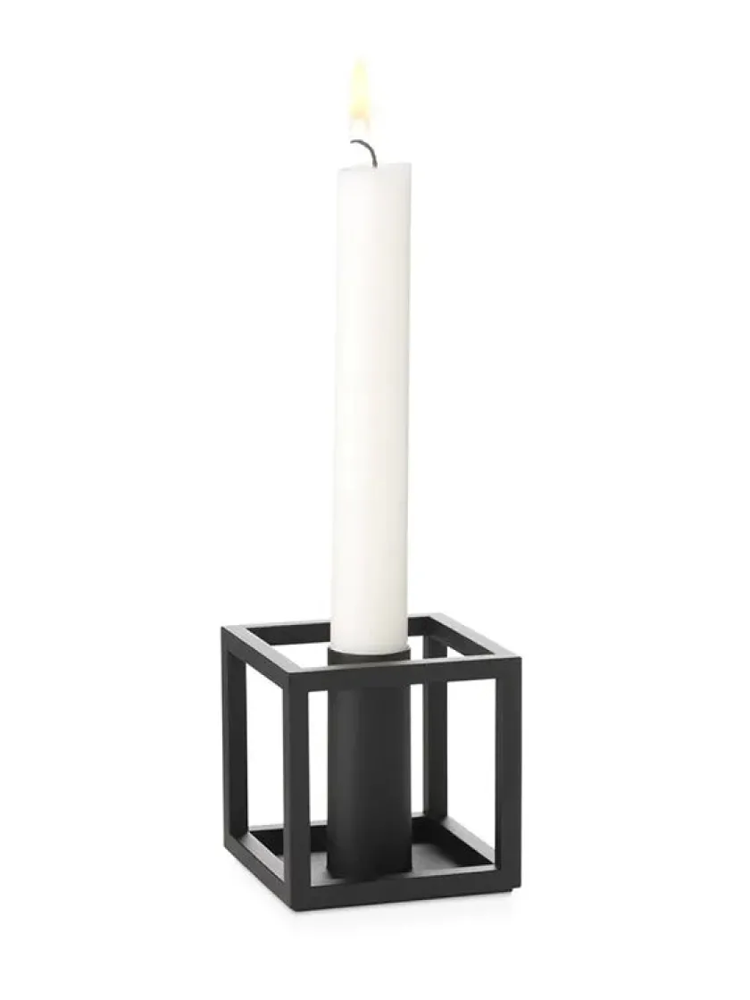 Audo Copenhagen Juleborddækning|Lysestager<Kubus 1 Lysestage, hvid fra