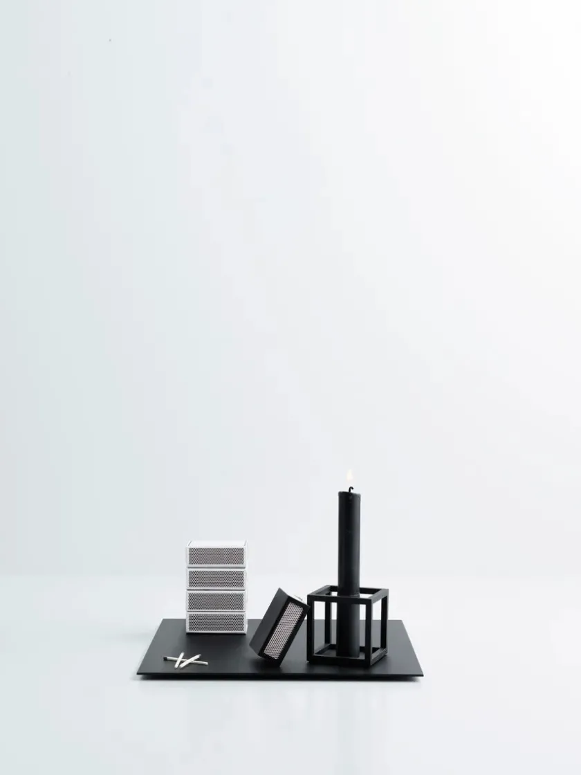 Audo Copenhagen Juleborddækning|Lysestager<Kubus 1 Lysestage, hvid fra