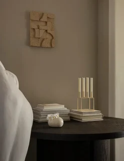 Audo Copenhagen Adventsstager|Lysestager<Kubus 4 Lysestage, hvid fra