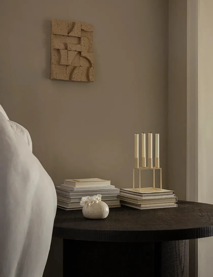 Audo Copenhagen Adventsstager|Lysestager<Kubus 4 Lysestage, hvid fra