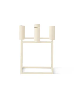 Audo Copenhagen Adventsstager|Lysestager<Kubus 4 Lysestage, hvid fra