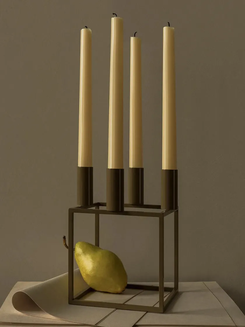 Audo Copenhagen Adventsstager|Lysestager<Kubus 4 Lysestage, hvid fra