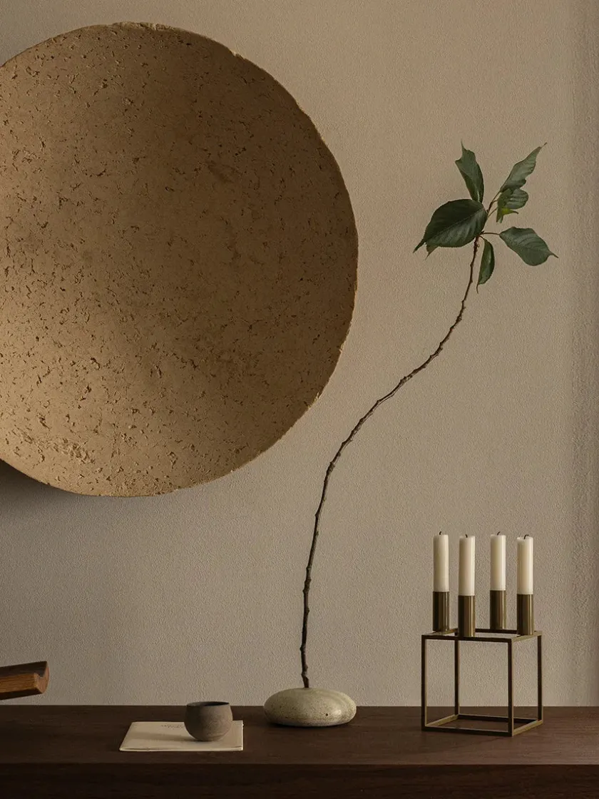 Audo Copenhagen Adventsstager|Lysestager<Kubus 4 Lysestage, hvid fra