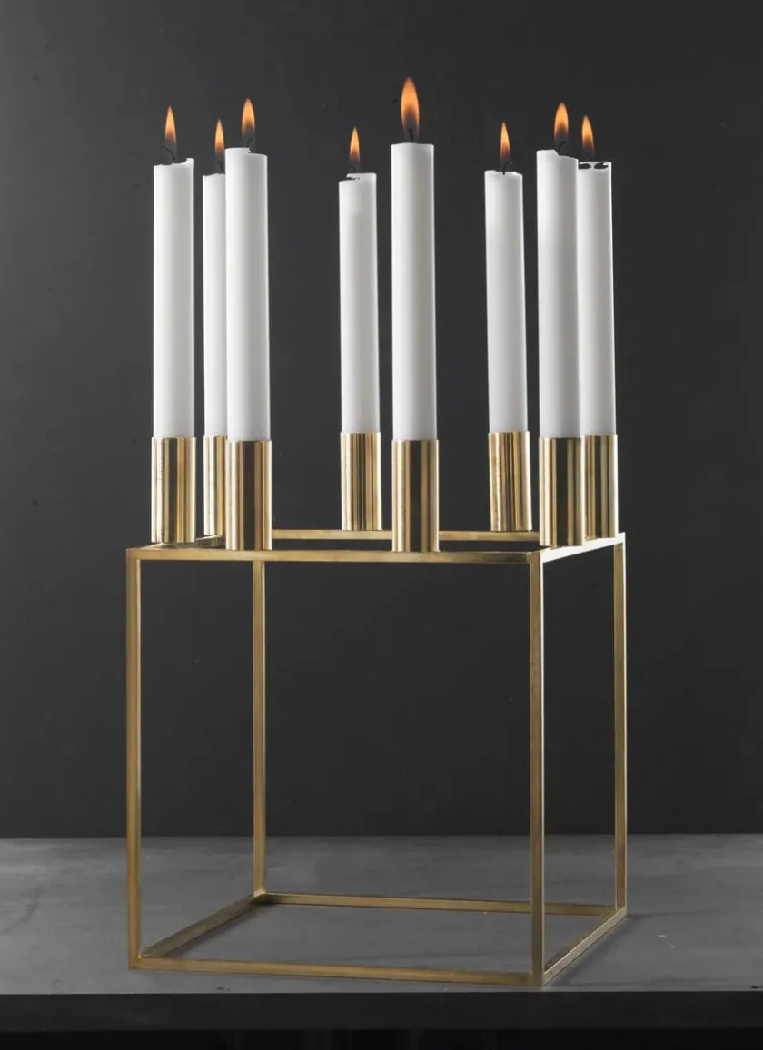 Audo Copenhagen Lysestager<Kubus 8 Lysestage, hvid fra