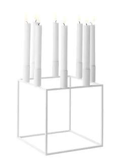 Audo Copenhagen Lysestager<Kubus 8 Lysestage, hvid fra