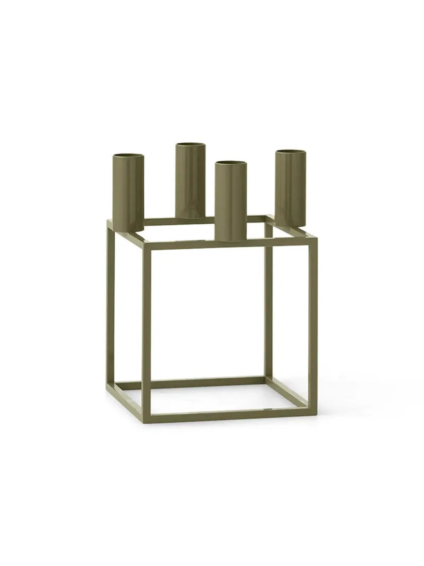 Audo Copenhagen Adventsstager|Lysestager<Kubus 4 Lysestage, sort fra